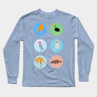 Happy Australian Animals Long Sleeve T-Shirt